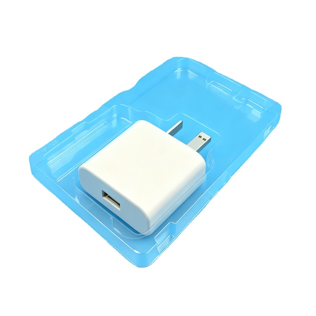 Vacuum Formed Charging Cable Organizer Tray for USB Type C Data Cord Custom Compartment Layout