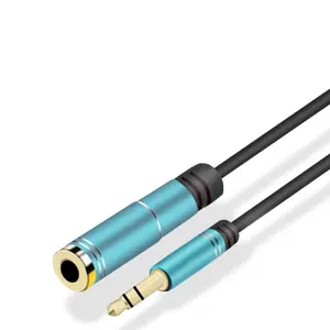 Audio Extension Cable AUX Speaker Wire HiFi Cable Audio Cord for Car Audio Male to Female High Elasticity 3.5 mm Audio cable