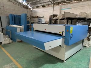 Máy Ép Nhiệt Dệt Vải Dệt Kim Fusing Bonding Machine Máy Cán HF-1200H Băng Tải Cho Ăn Và Thu Xếp <span class=keywords><strong>Stacker</strong></span> - Product Image 2