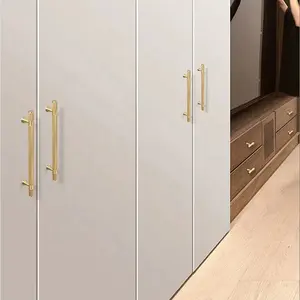 Modern Simple Gold Cabinet Wardrobe Cabinet Door Round Rod Knurled Carved Aluminum Alloy Drawer Handle Home A Handle