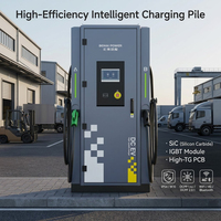 Station de recharge rapide DC 180 kW pour flotte publique, double pistolet, 1000 V, résistante aux intempéries, pour véhicules électriques