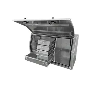aluminum truck tool box with metal drawer