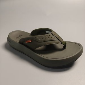 Trendy Fashionable Men's Thick Soft-Soled <strong>Flip</strong>-<strong>Flops</strong> Comfortable Casual Wear for Outdoor Breathable Leather Slip-Resistant - Product Image 3