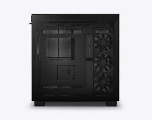 Boîtier <span class=keywords><strong>NZXT</strong></span> H9 Flow blanc et noir, double compartiment, format mid-tower, en métal, optimisé pour le flux d'air, avec ports USB frontaux, compatible Mini-ITX, ventilateur inclus. - Product Image 5