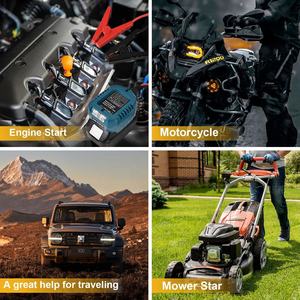 Arrancador de Coches de 13.5V 30A para Batería de Iones de Litio <span class=keywords><strong>Dewalt</strong></span> de 20v DCB200, con Cables de Arranque y Abrazaderas, Cargador de Coche - Product Image 5