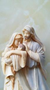 Figura de Resina de la Sagrada <span class=keywords><strong>Familia</strong></span>, Figura de Resina de Piedra, 9 Pulgadas - Product Image 6