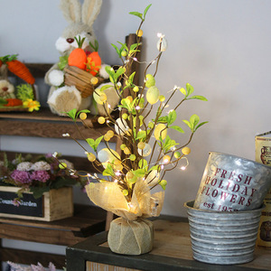 Custom <strong>Easter</strong> <strong>Decoration</strong> LED Illuminated Egg <strong>Decoration</strong> <strong>Tree</strong> Simulate Bird Egg Real <strong>Tree</strong> Scene Desktop Decor - Product Image 4