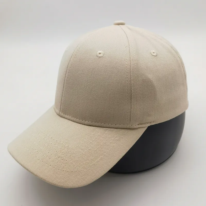 Pre -curved Visor Brushed 10x10 Cotton Twill Structeured Brass Buckle and Gronment at back 6 Panels Baseball Caps