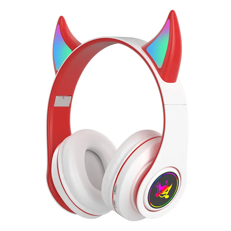 Popular Wireless Over Ear Bluetooth 5.0 Headphone Boys Girls Adjustable Magic Horn Headphones for Children