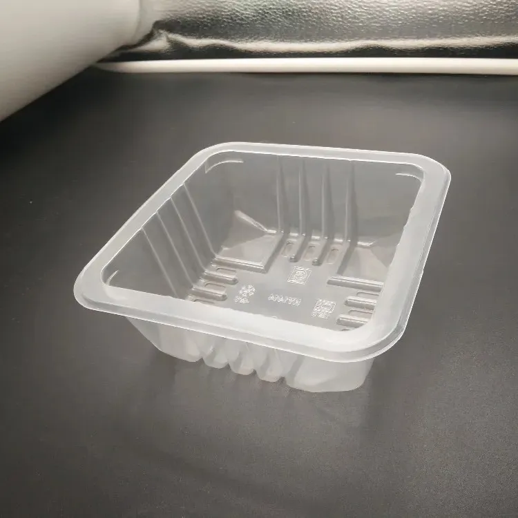 Mikrodalga fırın Cpet pişirme plastik tepsi dondurulmuş ambalaj yemek kabı özel plastik Cpet yiyecek tepsisi