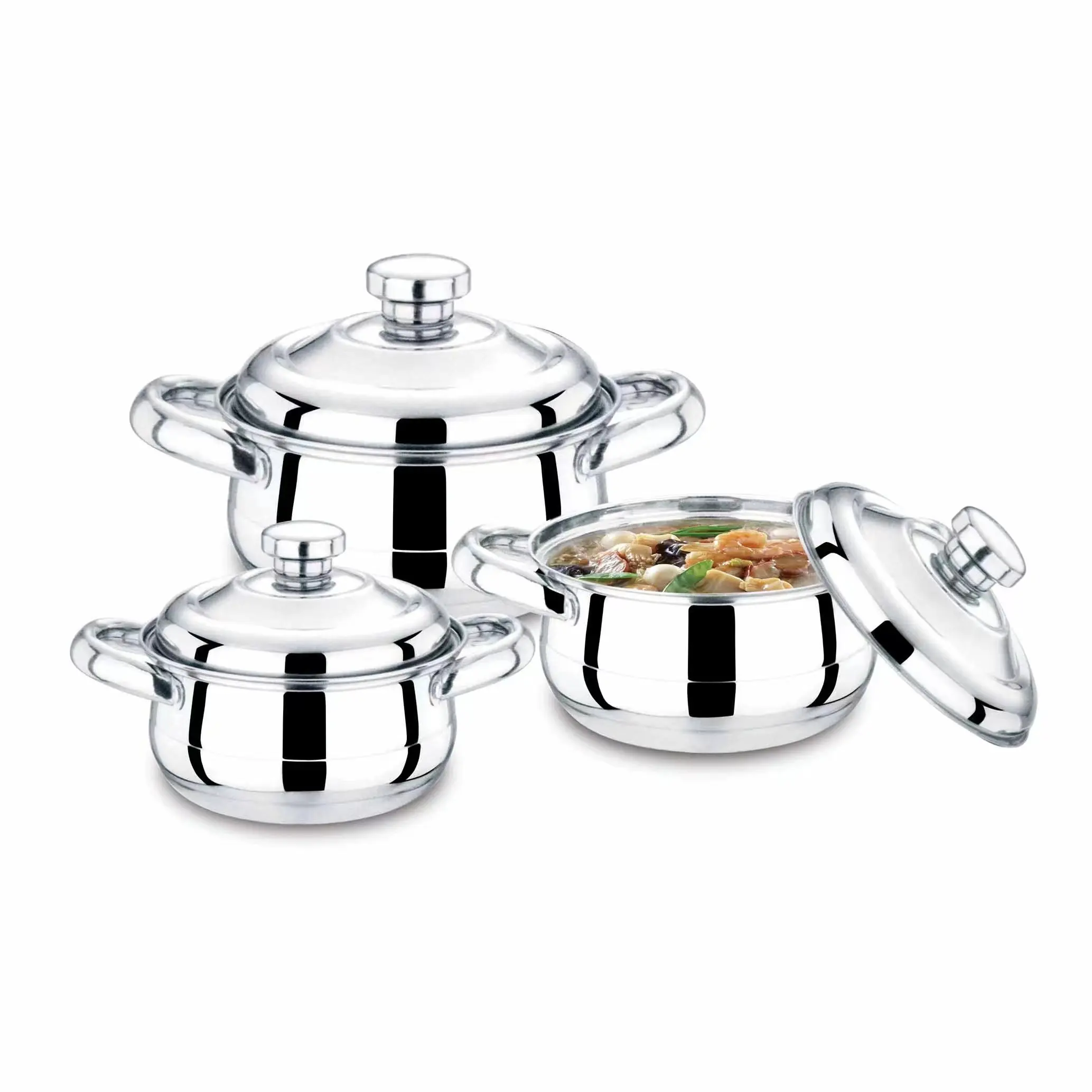 Hot sale 12pcs stainless steel induction cookware set with glass lid
