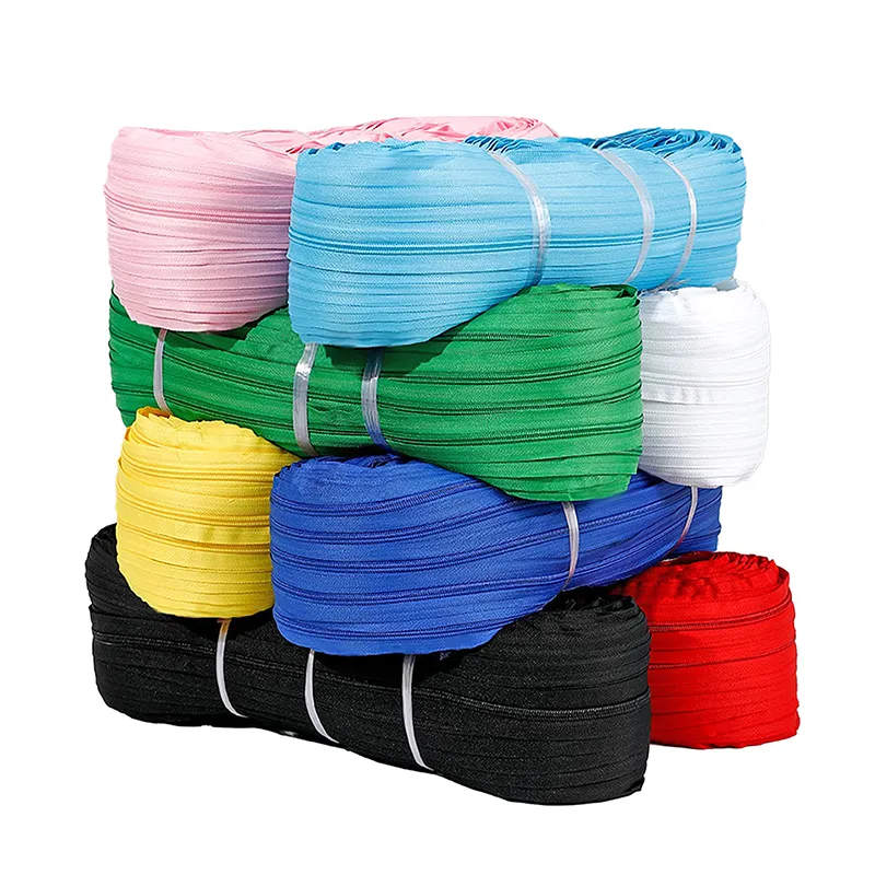 Nylon Cfc Zipper Rolls Size 7 Custom Zip Nylon Rainbow Zipper Tape 5 For Bag Garment Jacket No.5 Nylon Zipper Long Chain A Grade