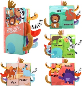 2023 libros de tela de inteligencia para bebés, juguetes educativos lavables y suaves al tacto personalizados - Product Image 1