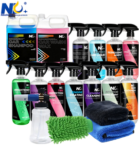 Kit <span class=keywords><strong>di</strong></span> Lavaggio Auto Personalizzato OEM ODM da 12 Pezzi, Set per Detailing Auto con Asciugamano in Microfibra, Guanto per Lavaggio, Detergente per Ruote e Motore - Product Image 1