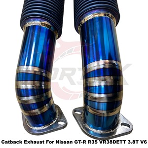 ระบบท่อไอเสียแบบวาล์ว Vortex Purple Burnt Titanium ขนาด 102 มม. สำหรับ Nissan GT-R R35 VR38DETT 3.8T V6 ชุดระบบจูนแบบติดตั้งได้โดยตรง - Product Image 3