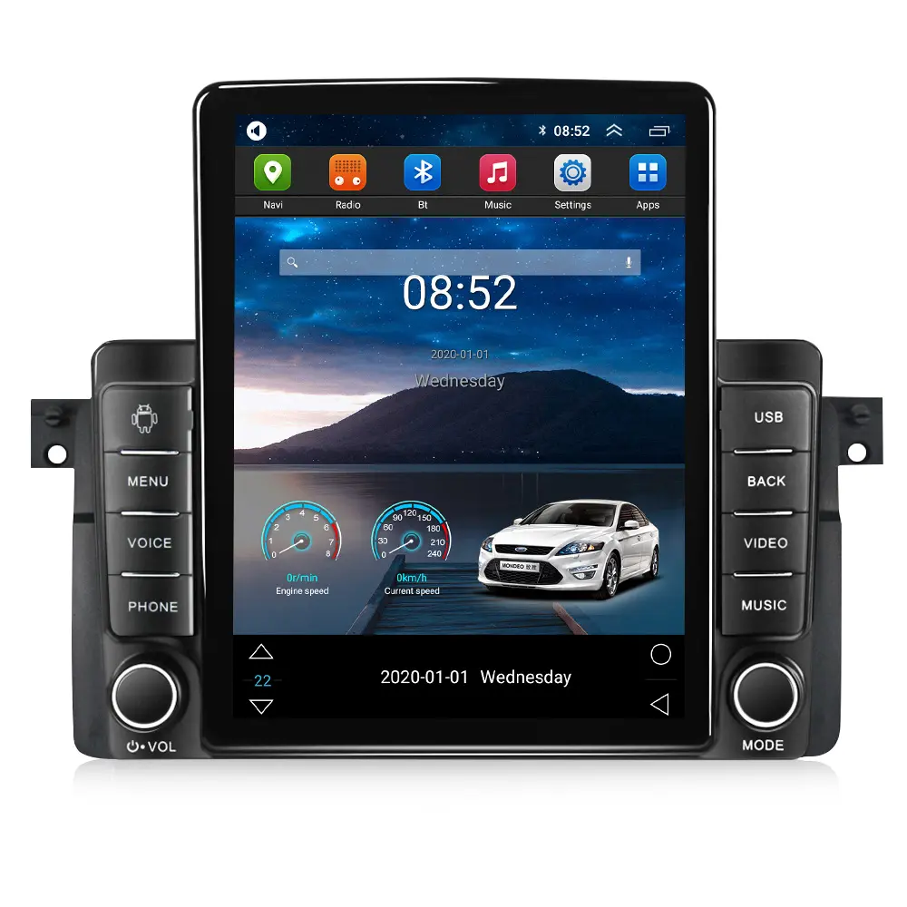 MEKEDE Android IPS 2.5D Màn Hình DSP Car DVD Player Cho BMW E46 M3 318i 320i 325i 4 + 64GB 4 Gam LTE Wifi GPS BT Navigation Đài Phát Thanh