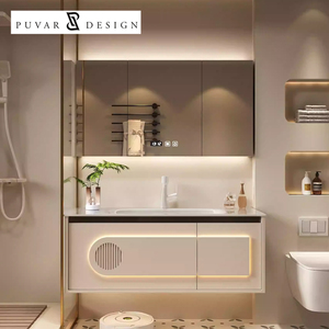 Lavabo <span class=keywords><strong>de</strong></span> <span class=keywords><strong>salle</strong></span> <span class=keywords><strong>de</strong></span> <span class=keywords><strong>bain</strong></span> en <span class=keywords><strong>bois</strong></span> blanc moderne personnalisé maison armoire <span class=keywords><strong>de</strong></span> <span class=keywords><strong>salle</strong></span> <span class=keywords><strong>de</strong></span> <span class=keywords><strong>bain</strong></span> flottante avec lavabo en céramique et armoire à miroir - Product Image 1