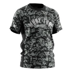 เสื้อยืดออกกำลังกายผู้ชาย ระบายอากาศได้ดี ลายซับลิเมชั่น สำหรับมวยไทย ฟิตเนส ยิม ชกมวย เสื้อบาสเก็ตบอลมวยไทย - Product Image 3