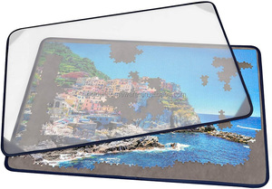 Tapis de <span class=keywords><strong>table</strong></span> <span class=keywords><strong>pour</strong></span> <span class=keywords><strong>puzzle</strong></span> avec surface en daim antidérapante, jusqu'à 1 000 <span class=keywords><strong>pièces</strong></span> - Product Image 5