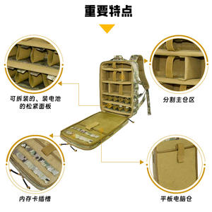 Sac à dos tactique pour drone camouflage 20L avec compartiment intérieur multifonctionnel pour sports de plein air unisexe avec sangle détachable - Product Image 5