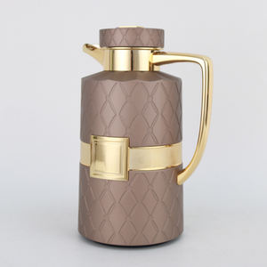 Juego de tetera de estilo árabe, 1000ml, carcasa de plástico, frasco de café interior de vidrio, tetera árabe Dallah - Product Image 3