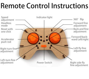 Tự làm bằng gỗ xây dựng Drone <span class=keywords><strong>Quadcopter</strong></span> lắp ráp RC bay không người lái Kit Set sáng tạo đồ chơi giáo dục cho sinh viên giảng dạy trẻ em - Product Image 6