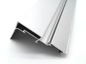 ¡Fábrica! Perfiles de puerta corredera de aluminio para armario, muebles de diseño de doble Color para dormitorio, OEM