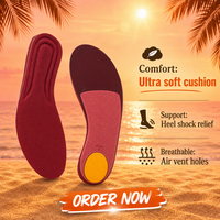 Semelles Confortables pour la Marche, Ultra Douces, Respirantes, avec Soutien de la Voûte Plantaire et Absorption des Chocs, Inserts de Chaussures pour Voyages, Travail, Hommes et Femmes