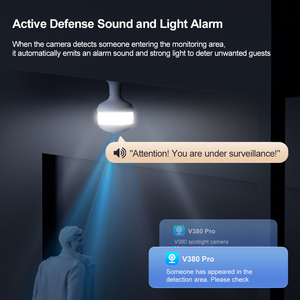<span class=keywords><strong>Camera</strong></span> bóng đèn toàn cảnh mắt cá V380 360 ° với thẻ SD âm thanh hai chiều lưu trữ tầm nhìn ban đêm phát hiện hình người-<span class=keywords><strong>Camera</strong></span> <span class=keywords><strong>wifi</strong></span> - Product Image 3