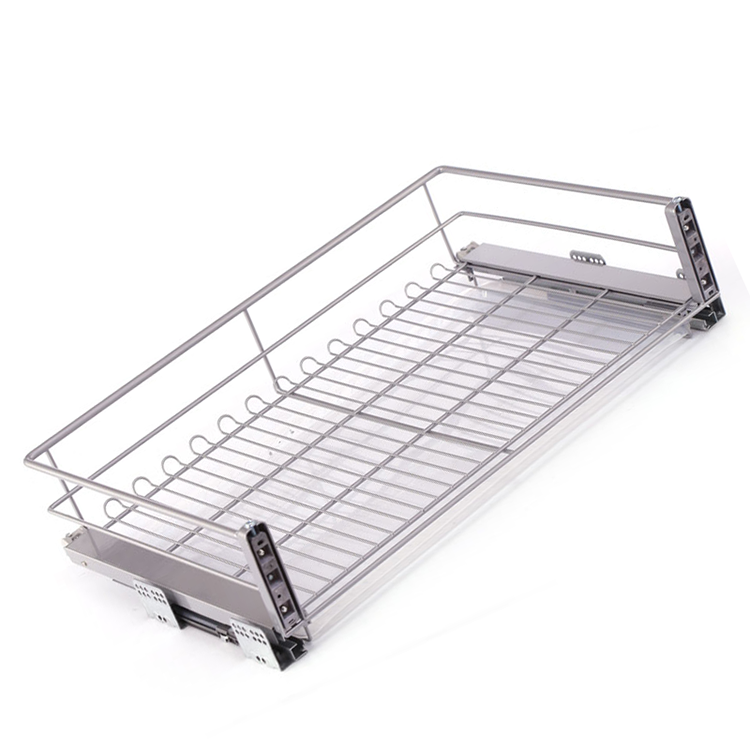 Kitchen OEM Steel Stainless Surface Technical Flat Support Pull basket