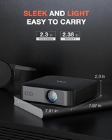 Auto Focus Mini WiFi 6 BT Proyector portátil 1080P Soporte 4K Película 360 ° Giratorio HD USB Keystone Auto Keystone Pequeño proyector