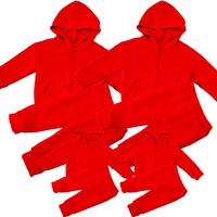 Phù Hợp Với Gia Đình Quần Áo Trang Phục Hai Mảnh Jogger Tracksuit Set 100% Cotton Mẹ Và Tôi Trang Phục CHA Quần Áo
