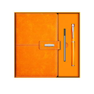 Logo personnalisé 2025 papeterie de luxe carnet de notes stylo bouteille coffret cadeau affaires noir en cuir PU journal magnétique A5 avec boîte/ - Product Image 5