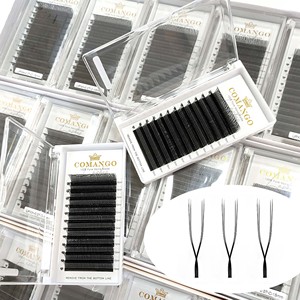 Ciglia Finte CoMango PBT 0.07mm a Forma di U, Extension Ciglia C D LC LB <span class=keywords><strong>LU</strong></span>, Effetto Seta Cashmere, Ciglia Incrociate Parallele - Product Image 1