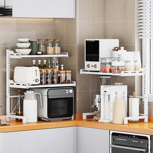 Estante de almacenamiento de cocina escalable de alta calidad, almacenamiento de <span class=keywords><strong>horno</strong></span>, estante de olla arrocera eléctrica de Mesa <span class=keywords><strong>para</strong></span> el hogar - Product Image 5