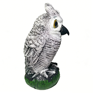 Cible de chasse rotative personnalisée haute visibilité en forme de hibou pour la pratique de la chasse en extérieur et l'éloignement des oiseaux dans le jardin - Product Image 4