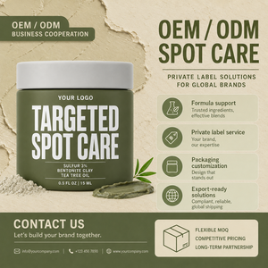Crème de Soin Localisée Anti-Imperfections au Thé de Bentonite Riche en Soufre, Absorbe l'Excès d'Huile, Lisse les Zones Rugueuses, Confort Cutané, Marque Privée - Product Image 6