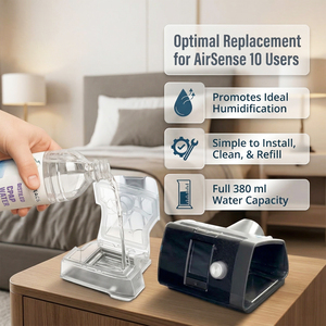 Réservoir d'eau de remplacement pour <span class=keywords><strong>humidificateur</strong></span> CPAP <span class=keywords><strong>S10</strong></span>, qualité alimentaire, sans BPA, étanche, durable, facile à nettoyer - Product Image 4