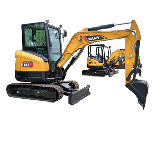 Excavatrice sur chenilles SANY haut de gamme 35 SY35C, composants principaux : moteur, pompe, PLC, capacité de la benne de 3 tonnes et 0,12 m³, pour divers travaux de petite taille - Product Image 1