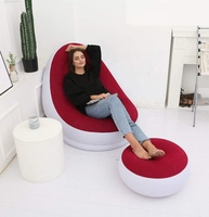 Chaises longues gonflables extérieures de PVC de Portable automatique et canapé-lit gonflable d'air de sofas