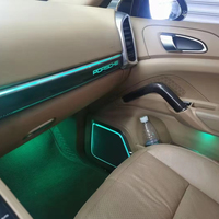 Panneau décoratif à LED pour Porsche Cayenne 2010-2017 Accessoire d'éclairage intérieur automobile
