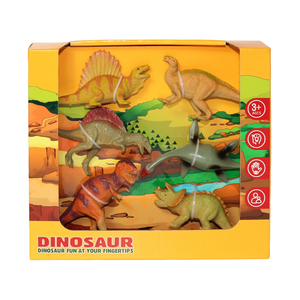 6 uds en <span class=keywords><strong>caja</strong></span> de exhibición paquete PVC plástico hueco dinosaurio animales juguetes para niños 3 a 6 - Product Image 6