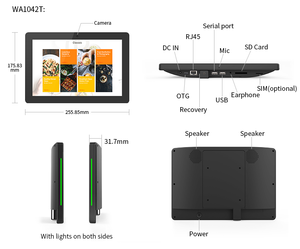 จอติดผนังขนาด 10.1 นิ้ว RK3568 Android 8.1 สำหรับจองห้องพัก โรงแรม บ้าน ห้องประชุม ควบคุมการประชุม รองรับ POE PC - Product Image 5