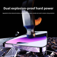 Verre trempé anti-poussière pour installation facile, compatible iPhone Duo/18 Pro Max/18 Pro, protection intégrale HD anti-espion, anti-traces, antichoc, sans bulles