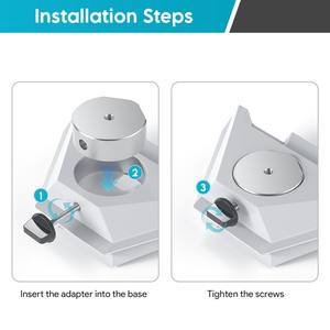 Adaptateur de montage pour trépied en alliage d'aluminium EDUP EP-SK0099 Starlink Mini avec filetage 1/4''-20 - Conception durable et légère - Product Image 5