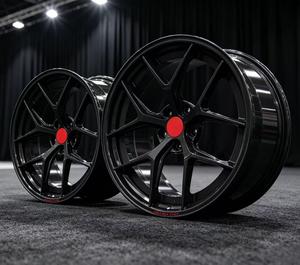 Jantes en alliage d'aluminium forgé GS Deep Concave, noir brillant, 5x120, 17-23 pouces, pour voitures particulières <span class=keywords><strong>Corvette</strong></span> C7 C8, garantie <span class=keywords><strong>5</strong></span> ans - Product Image 4