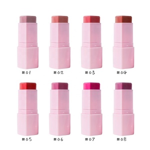 Blush Vegano all'Ingrosso ad Alta Pigmentazione con Logo Personalizzato, Stick di Blush in Crema a Forma di Cuore Rosa Chiaro - Product Image 6