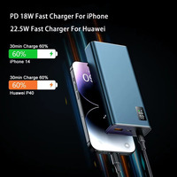 Batteries externes tendance : articles populaires actuellement en vogue – Batterie externe en aluminium 20000 mAh à charge rapide pour téléphone