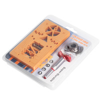 Kit de forets combinés pour charnières sans cache, localisateur de trous pour charnières et cadres de porte, réglable 35 mm, sans garantie