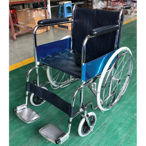 Offre Spéciale de fauteuil roulant manuel orthopédique médical réglable pliable en acier léger de haute qualité certifié CE charge 100kg - Product Image 1